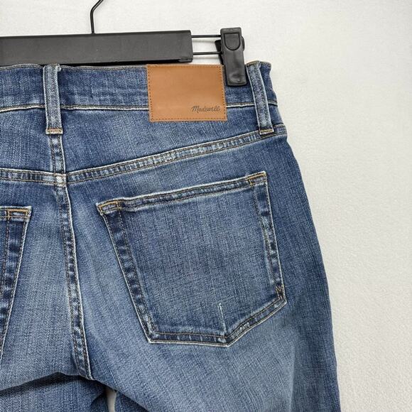 Madewell Jeans Men's 31x32 Blue Denim Skinny Leg Dark Whisker Distressed NEW - Picture 9 of 11